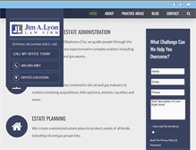 Tablet Screenshot of jimalyonlawfirm.com